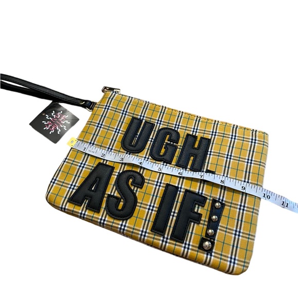 Clueless Ugh As If Yellow Plaid Clutch - Picture 5 of 5